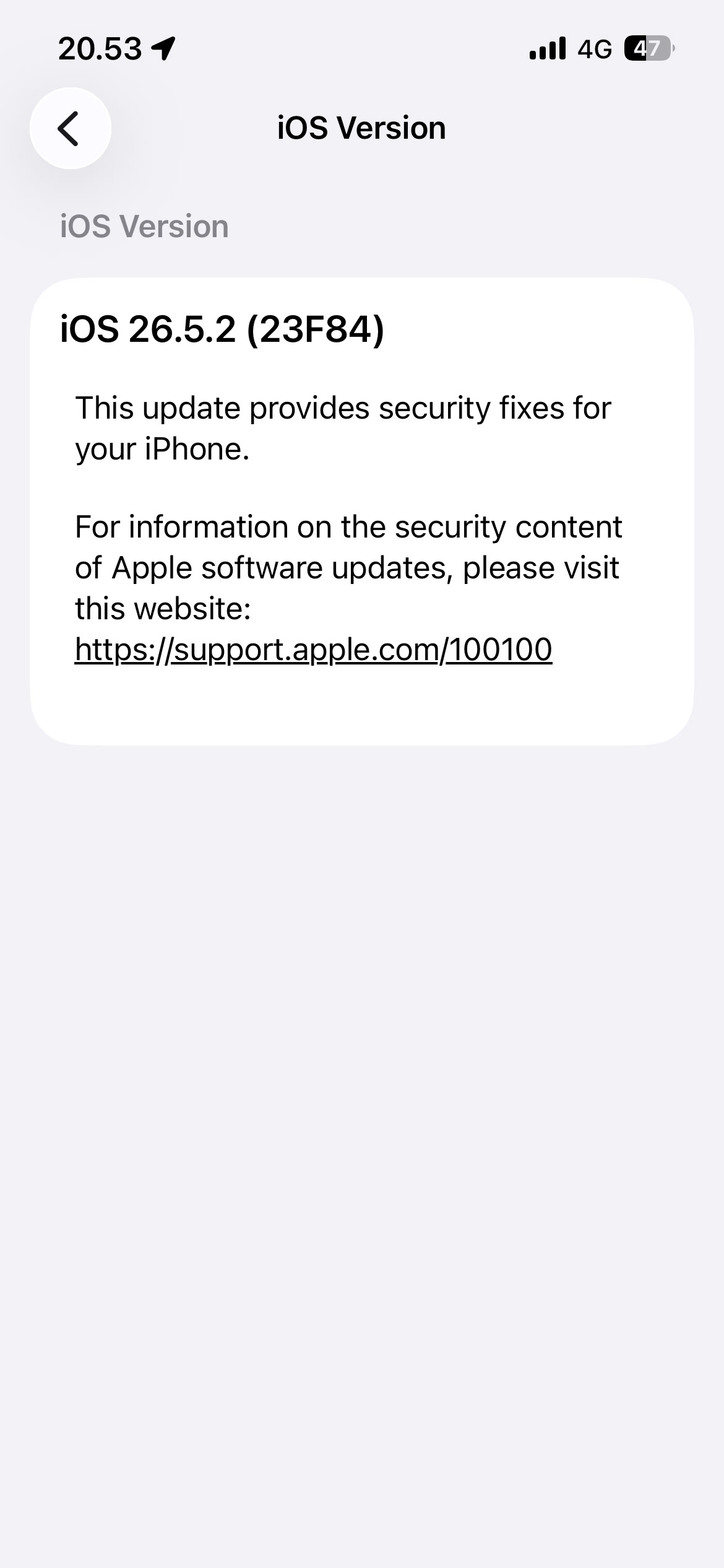 Versi iOS