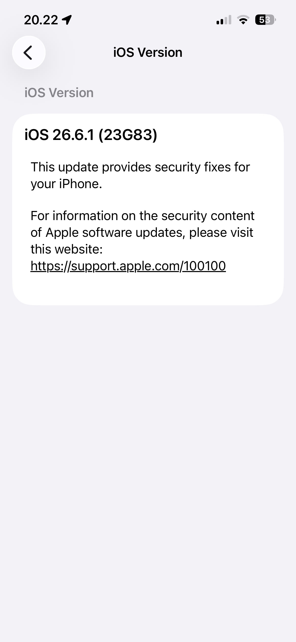 Versi iOS