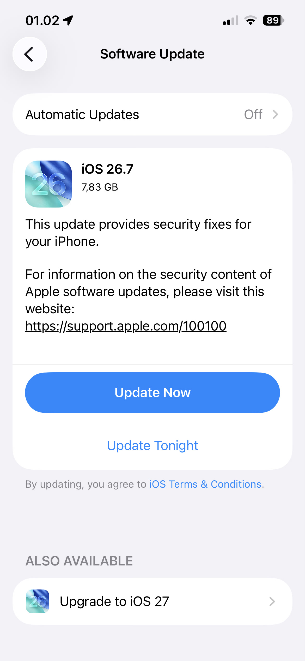 iOS 26.7
