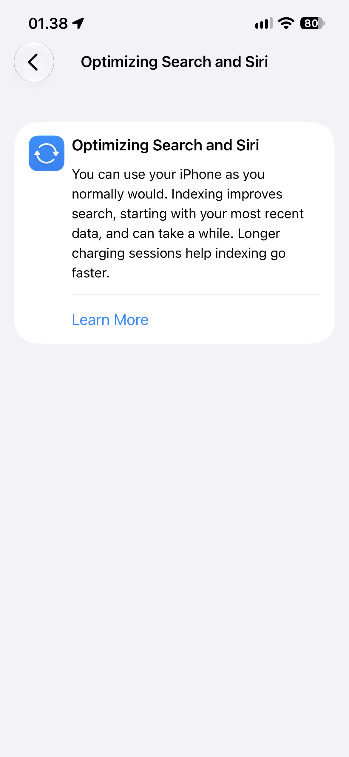 Optimalisasi pencarian dan Siri