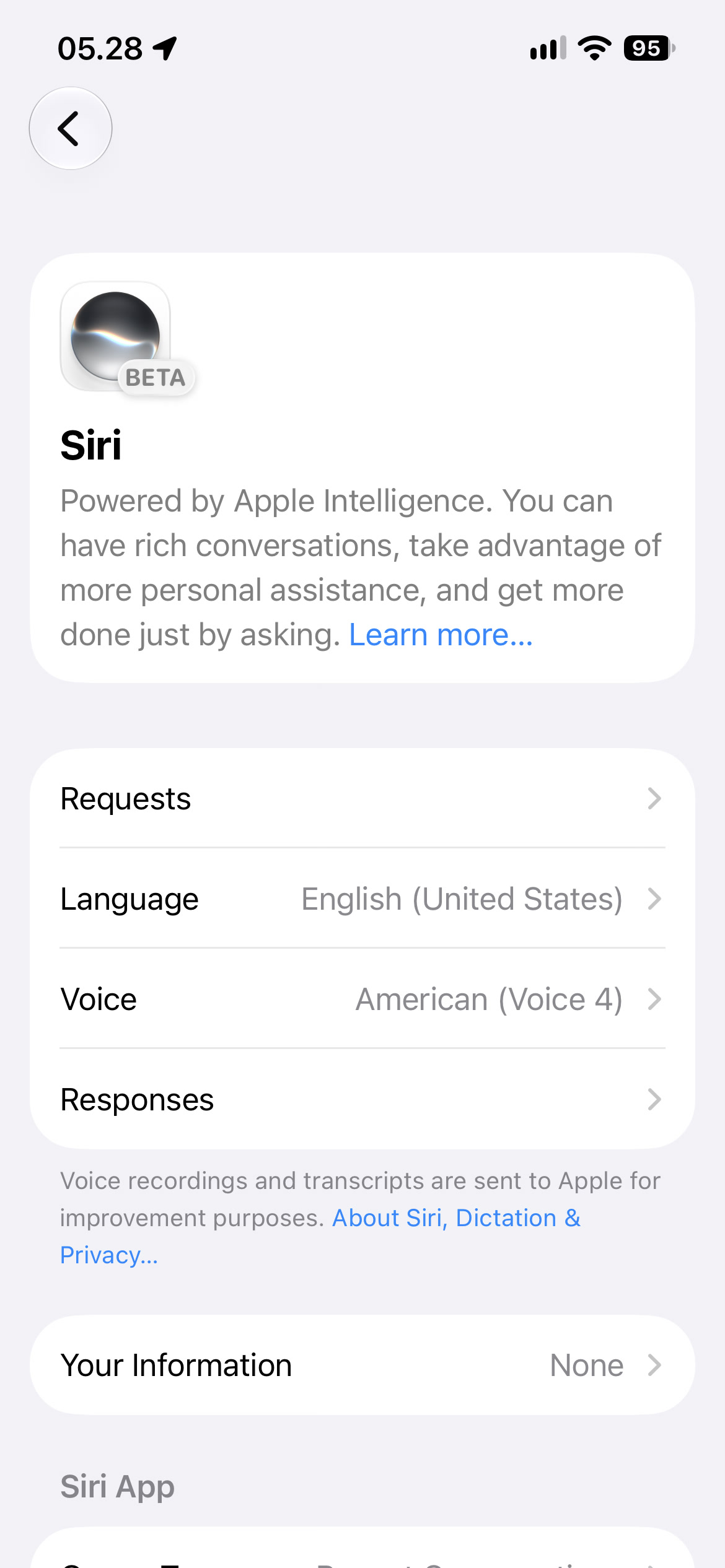 Siri setelah pembaruan